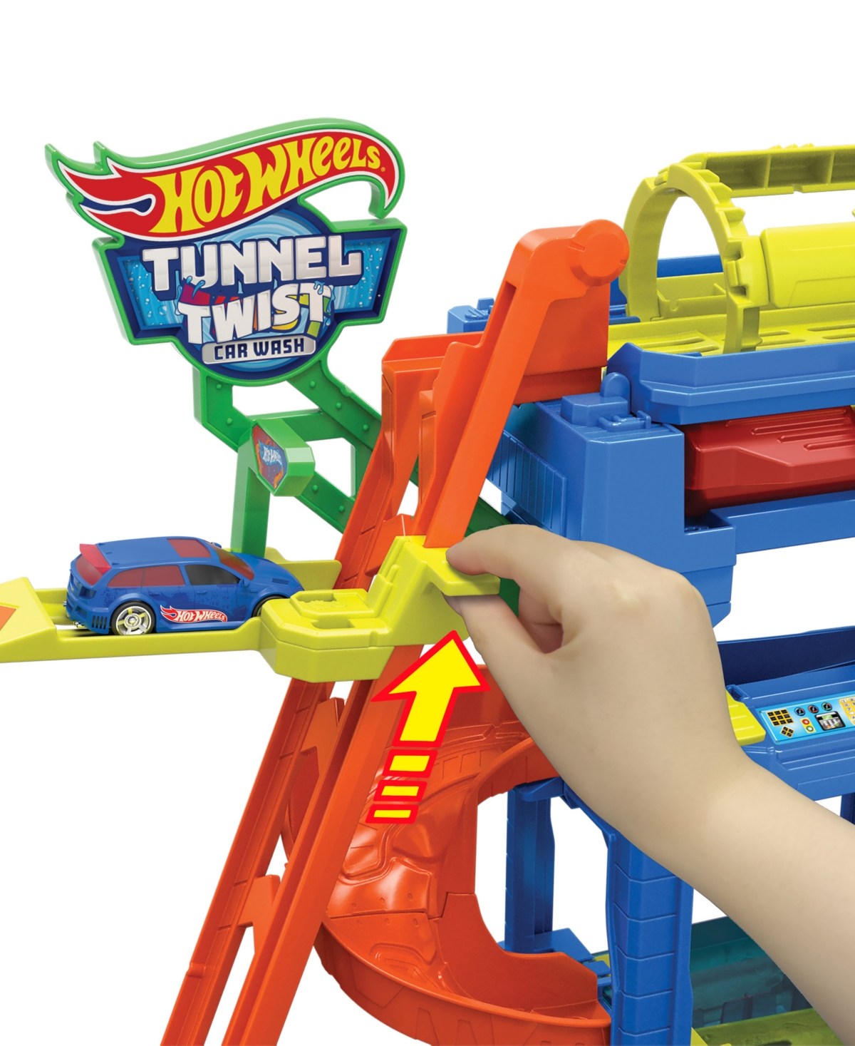 Hot Wheels City Tunnel Twist Car Wash Color Shifters Vehicle In Multi-color