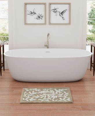 Serene Cotton Tufted Bath Rug, 21" x 34"