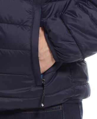 Men's Packable Neck Pillow Zip-Front Quilted Jacket