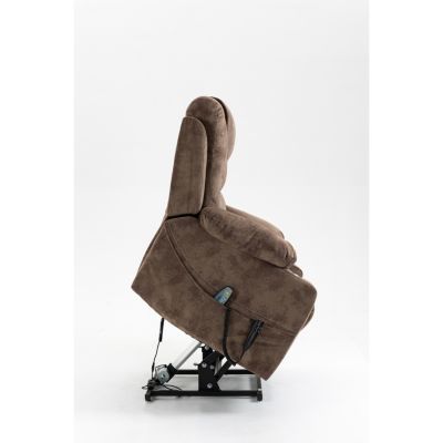 Single Piece Velvet Electric Recliner Lift Chair for Seniors