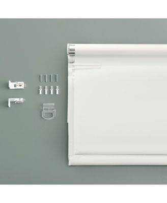 Olander Black Ribbon Border 100% Blackout Cordless Roman Shade