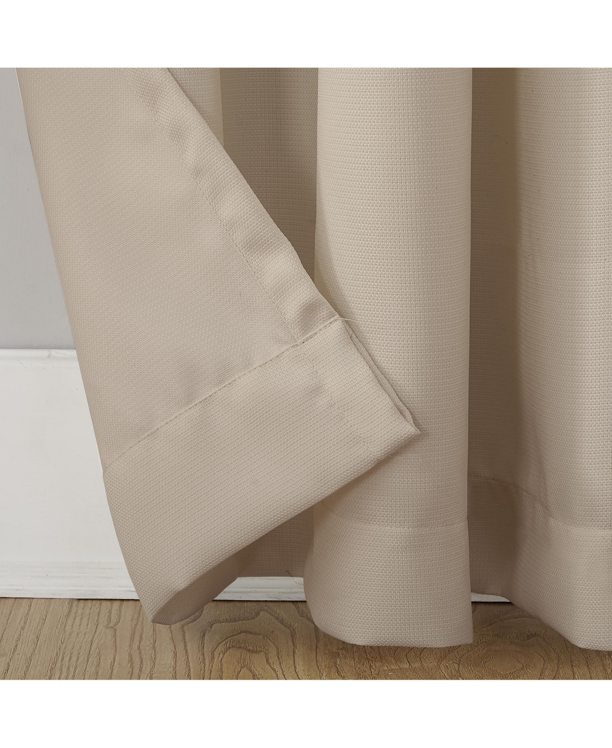 Valerie Heathered Texture Semi-Sheer Grommet Curtain Panel