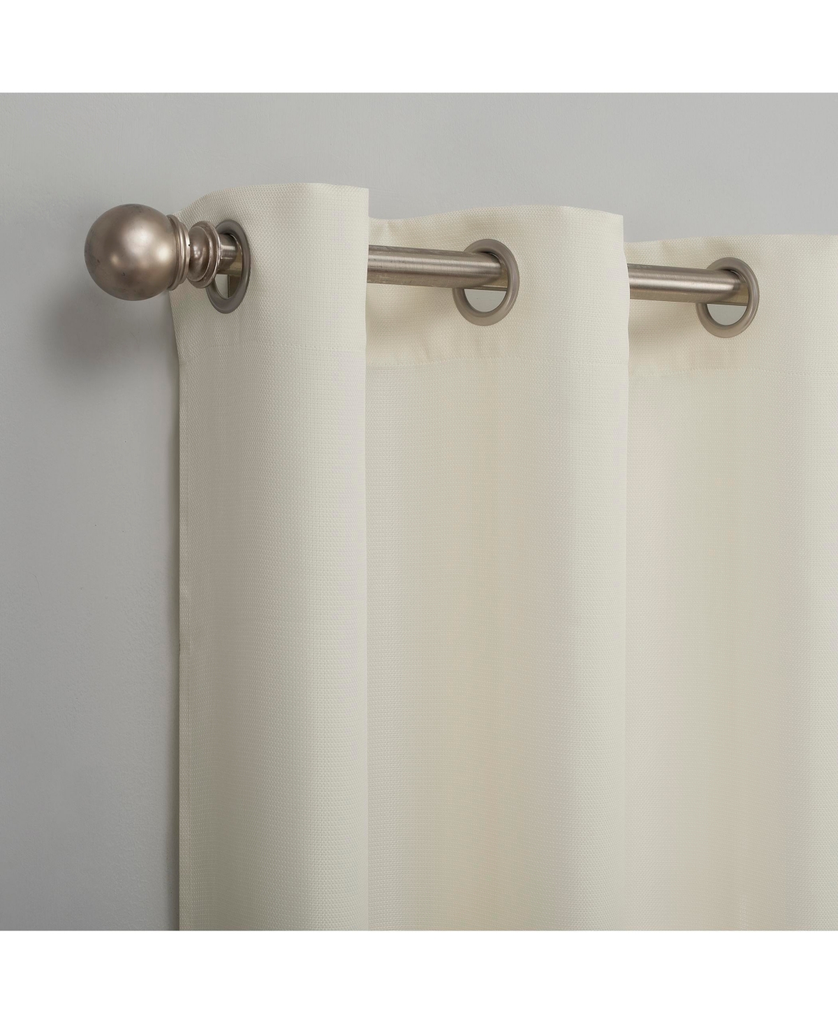 Lichtenberg Valerie Heathered Texture Semi-Sheer Grommet Curtain Panel