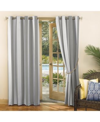 Valencia Cabana Stripe Indoor/Outdoor UV Protectant Room Darkening Grommet Curtain Panel