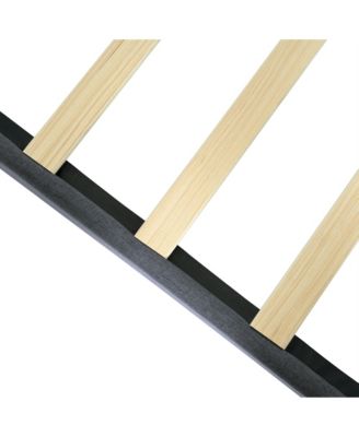 Upholstered Platform Bed Frame with Tufted Headboard