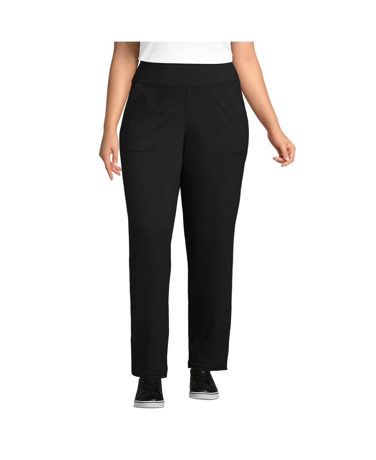 Women's Active Hi Impact High Rise Straight Leg Pants - Black
