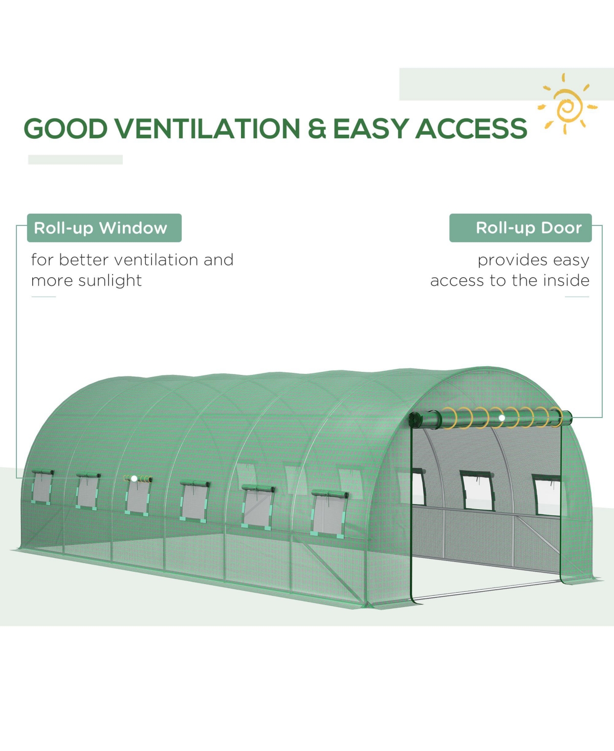 Streamdale Furniture Plastichouse Cover Replacement: Heavy Duty Tarp
