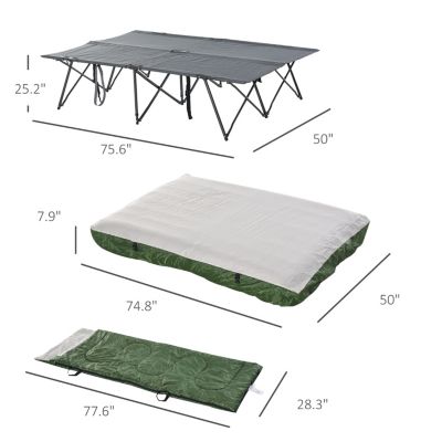 Portable Camping Cot and Accessories Set for Outdoor Adventures