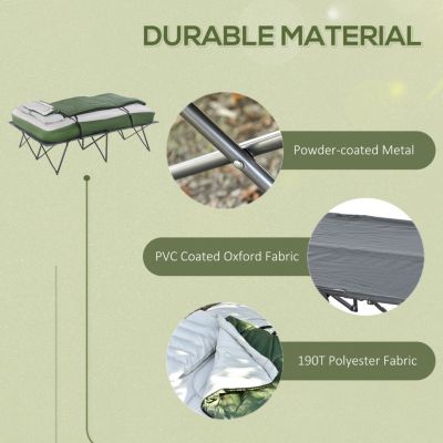 Portable Camping Cot and Accessories Set for Outdoor Adventures