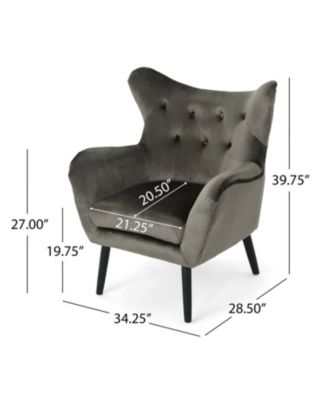 Set of 1 Alyssa Mid-Century Velvet Arm Chair Comfort And Glamour In One