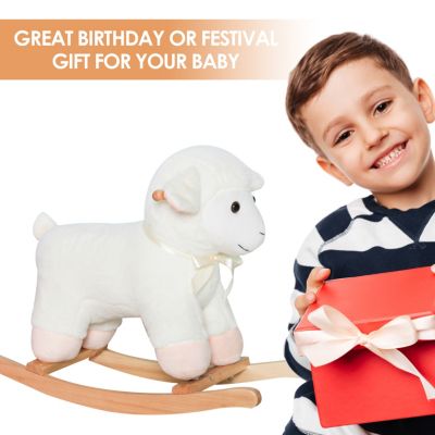 Lamb Rocking Horse: Stuffed Animal Ride for Kids