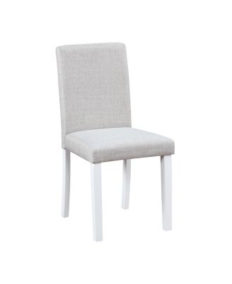 6 Pc. MDF Wood-Textured Rectangular Suede Upholstered Bench Style Dining Room Set