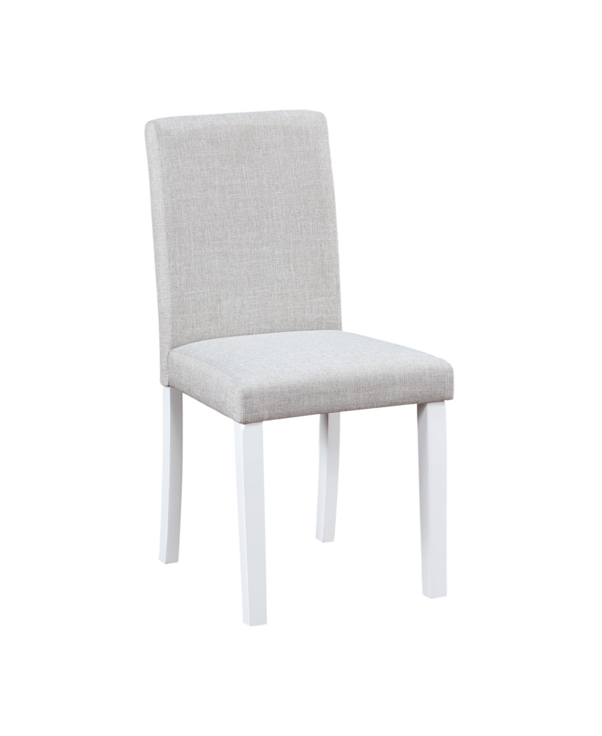 Streamdale Furniture White Rectangular Dining Table with Bench for 6 - Beige+white