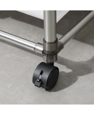 2-Tier Laundry Basket with 4 Removable Bags, Easy Move