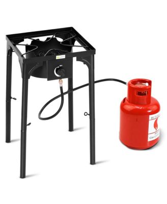 100 000-BTU Portable Propane Outdoor Camp Stove with Adjustable Legs