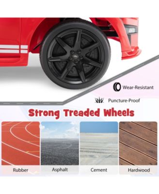 12V Licensed Ford Mustang Shelby GT500 Kids Ride on Car with Remote Control for Kids Aged 3-8-Red