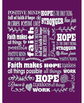 Premium Hope & Faith Sherpa Throw, 50" x 65"