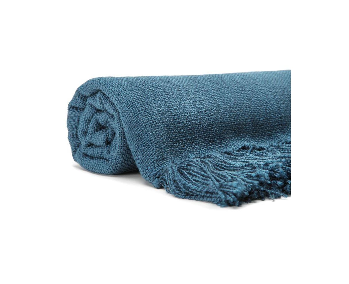 Chanasya Premium Silky TexturedSolid Decorative Blanket with Tassels - Elegant Classy Woven Kntted for Sofa Couch Bed Room Fringed Blanket