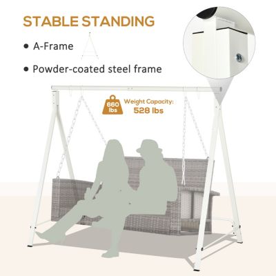 Heavy Duty Metal Porch Swing Stand (528 lbs Capacity)