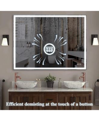 48" LED Anti-Fog Vanity Mirror Adjustable Lighting