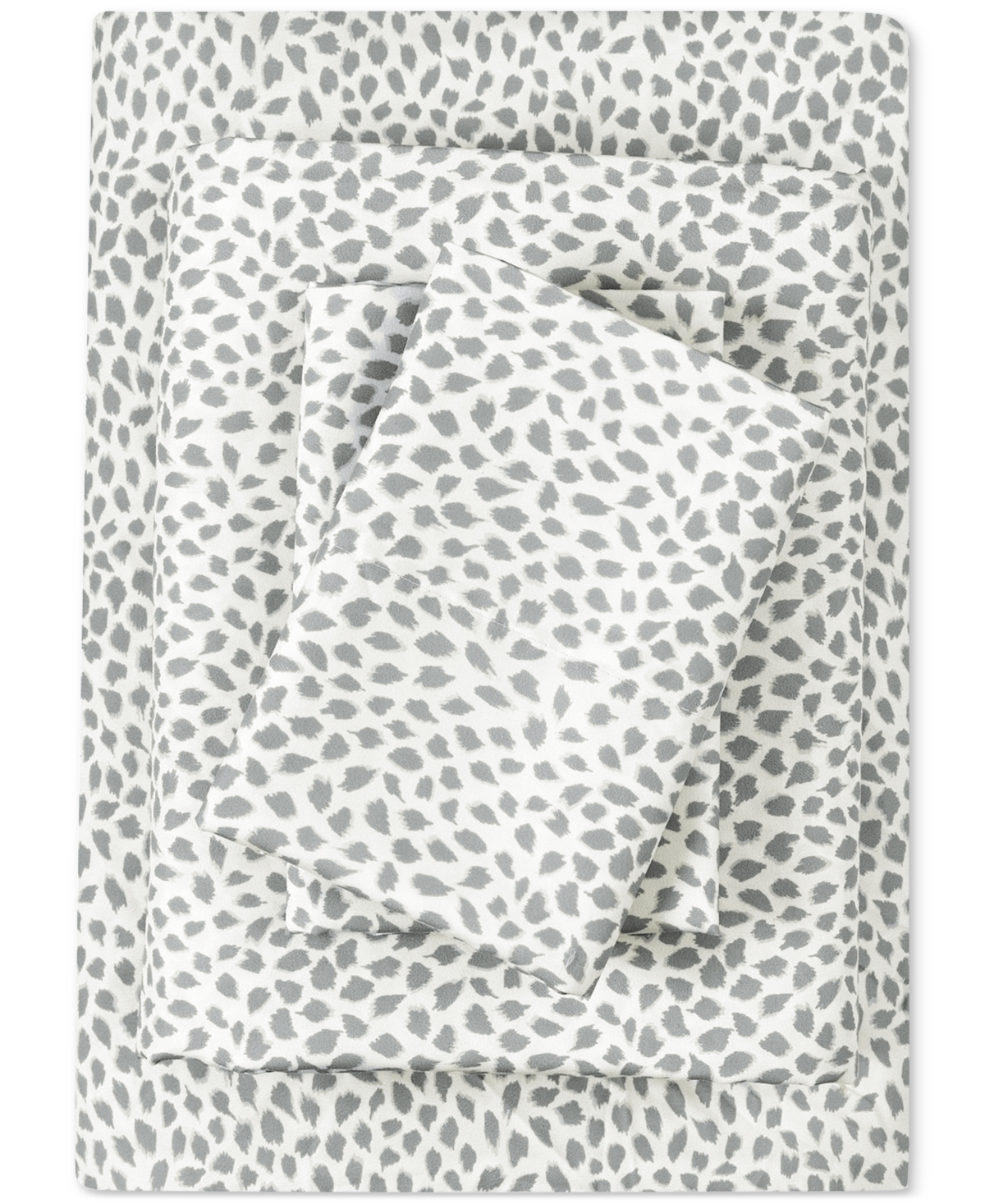 Fairfield Square Collection Microfiber Easy Care Printed 4-pc. Sheet Set, California King In Grey