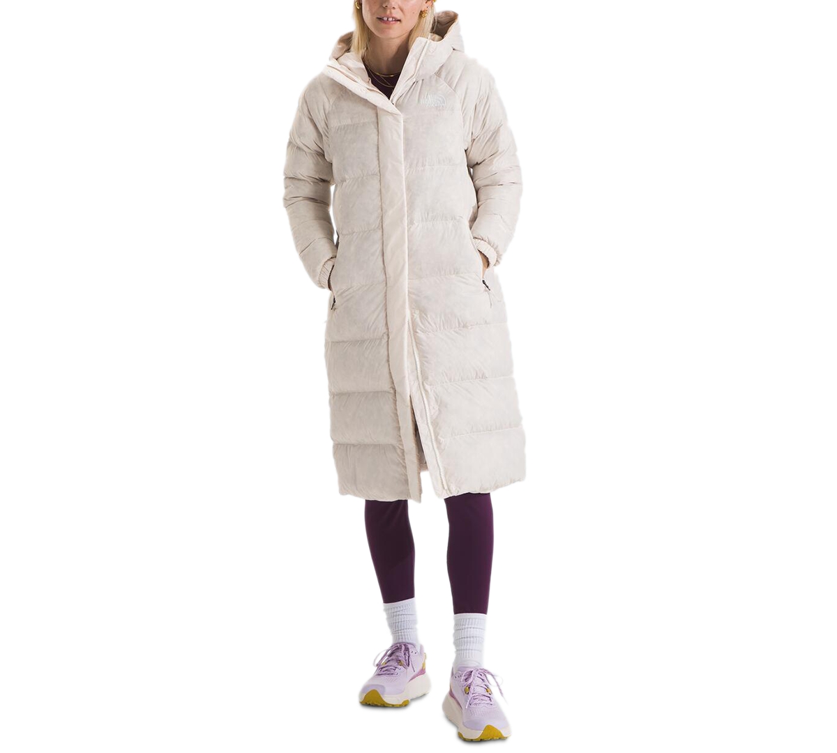 The North Face Women's Hydrenalite Down Parka In White Dune
