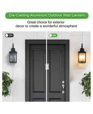 2pack Large Outdoor Wall Lamps With Glass