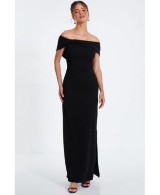 Quiz bardot maxi dress best sale