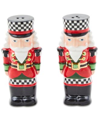 MacKenzie-Childs - Classic Courtly Nutcracker Salt & Pepper Shaker Set