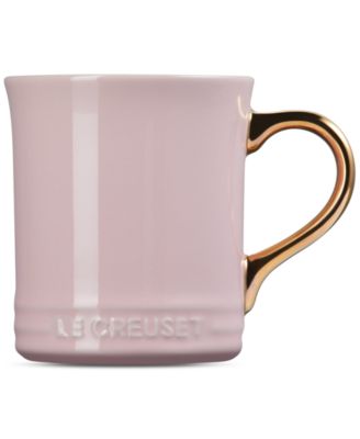 Stoneware 14 oz. Mug with Metallic Handle