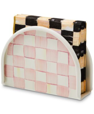 Rosy Check Napkin Holder