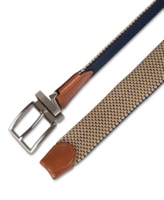 Men's Stretch Reversible Woven Belt, Exclusively at Macy's