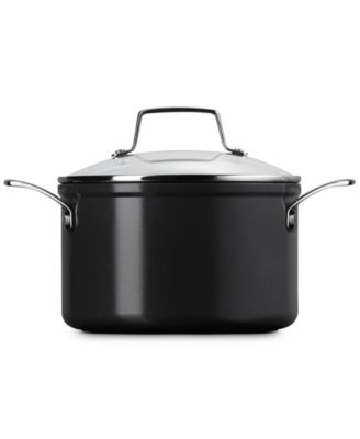 Essential Non-Stick Ceramic Stockpot with Glass Lid, 4-Quarts