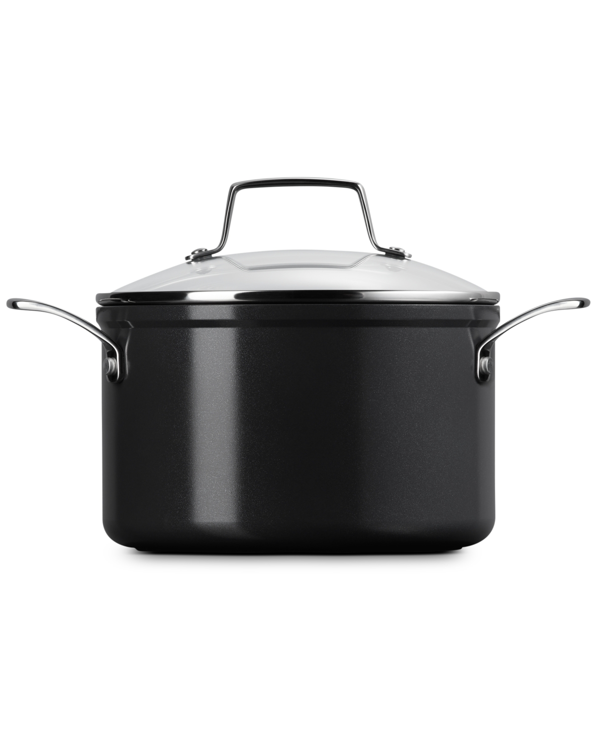 Le Creuset Essential Non-stick Ceramic Stockpot With Glass Lid, 4-quarts In No Color