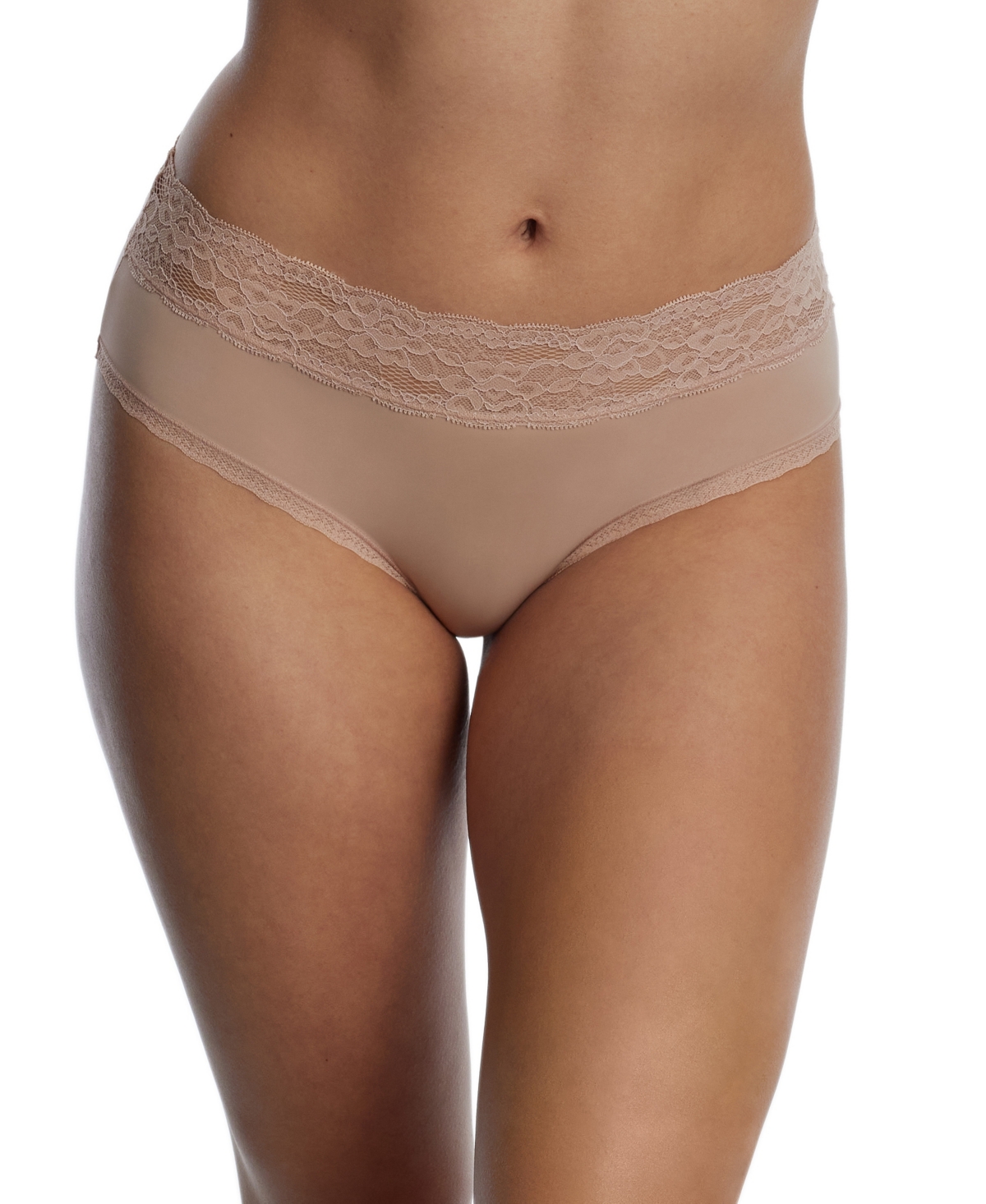 Women's Goddess Lace Trim Hipster - Black