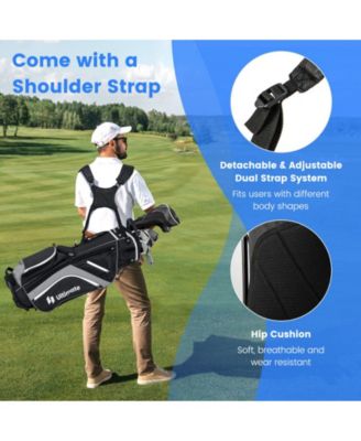 Lightweight Golf Stand Bag with 14 Way Top Dividers and 6 Pockets