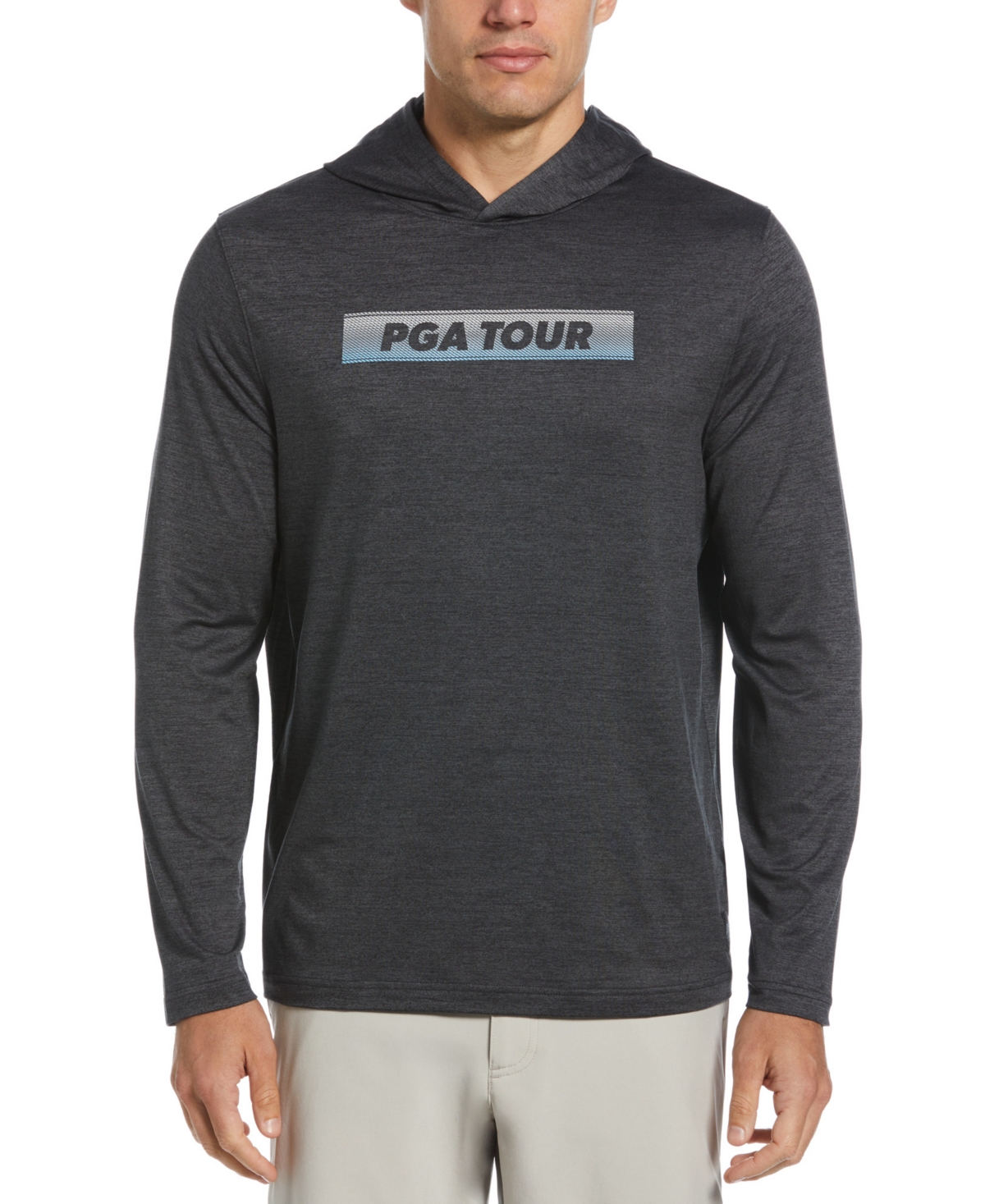 Men's Printed Logo Hoodie - Charcoal