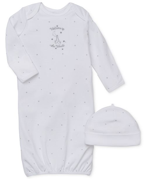 Little Me Baby Boys Girls Welcome To The World Hat Gown Set Reviews Pajamas Kids Macy S