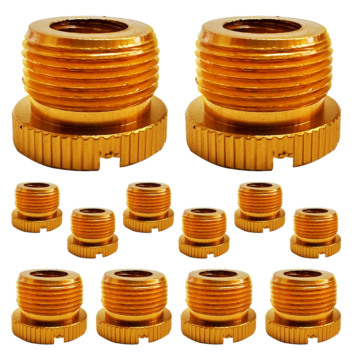 5 Core Mic Stand Adapter 5/8 Male to 3/8 Female Screw Thread Conversion Connector - 12PCS