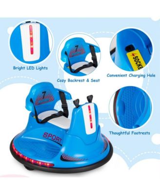 6V Bumper Car for Kids Toddlers Electric Ride On Car Vehicle with 360° Spin-Red