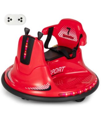 6V Bumper Car for Kids Toddlers Electric Ride On Car Vehicle with 360° Spin-Red