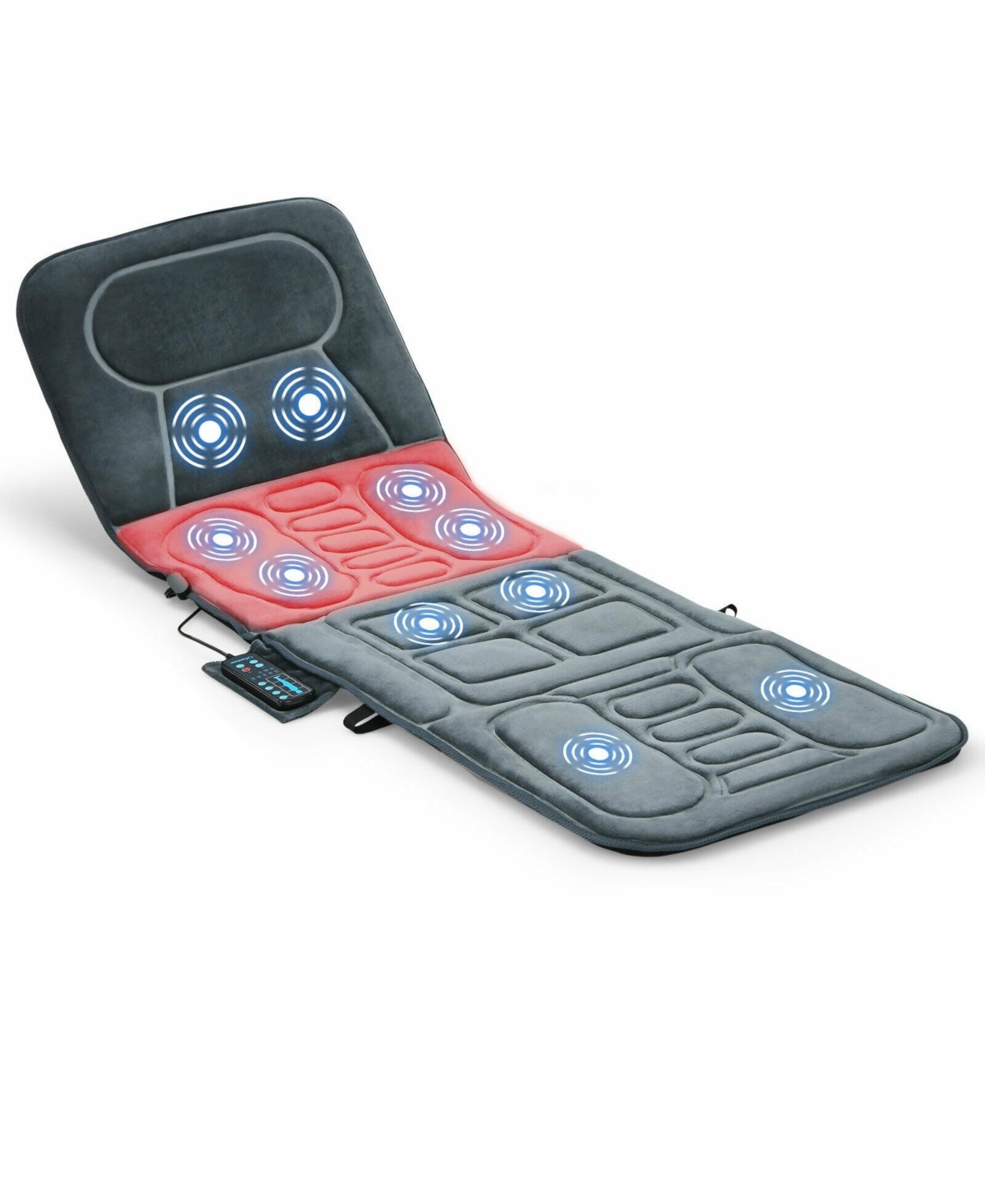 Skonyon Foldable Massage Mat with Heat and 10 Vibration Motors