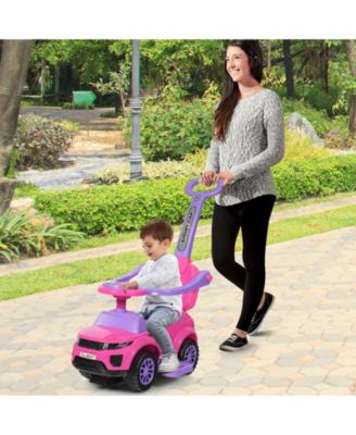3 In 1 Ride on Push Car Toddler Stroller Sliding Car with Music