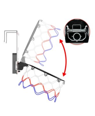 Slam Dunk Mini Indoor Basketball Hoop Set with 2 Balls - Foldable Over-The-Door Game for Wall, Bedroom, or Office.