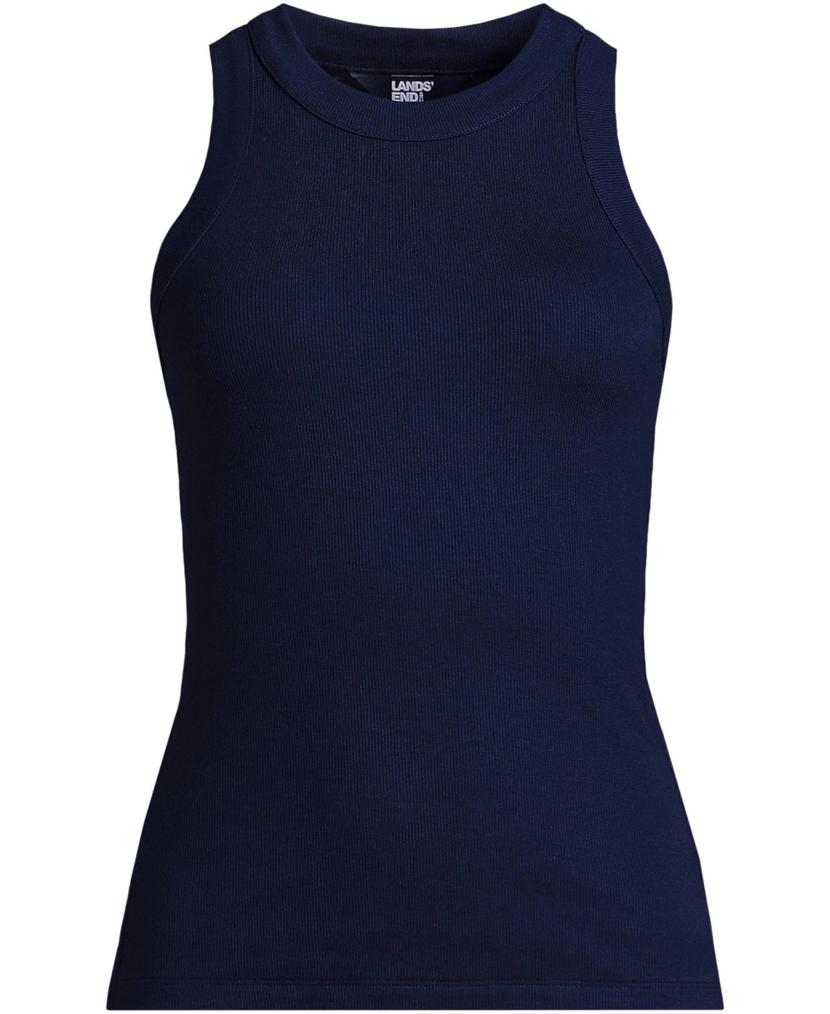 Lands' End Women's Drapey Rib Skimming Tank Top