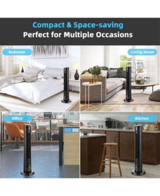 40 Inch Tower Fan with Remote 75&deg; Oscillating Fan with 3 Wind Modes and 4 Wind Speeds-Black