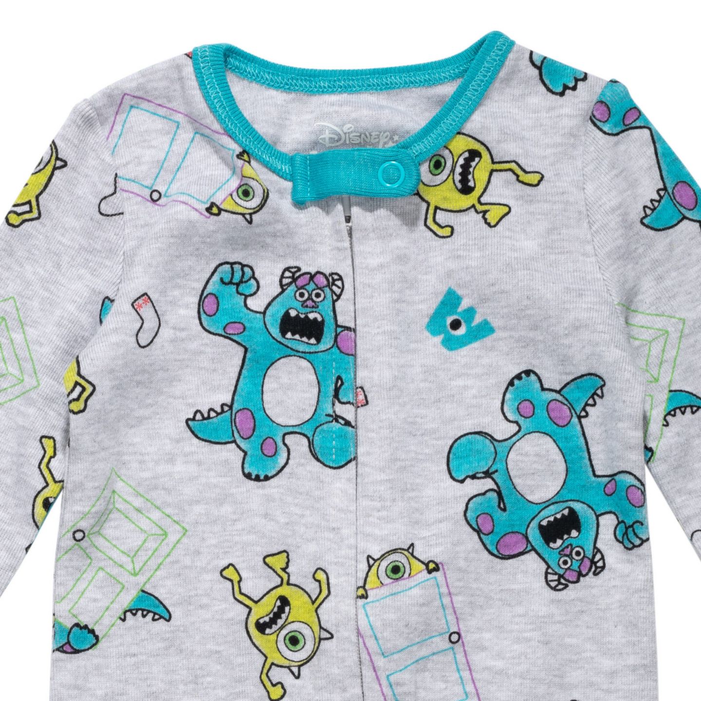 Комбинезоны Monsters Inc. Disney Winnie the Pooh Lion King Pixar Toy Story 2 Pack Sleep N' Play Coveralls Newborn to для мальчиков-малышей, цвет: Зелёный — фото 5