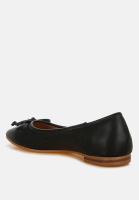 Womens Enchanted Faux Leather Casual Ballerinas