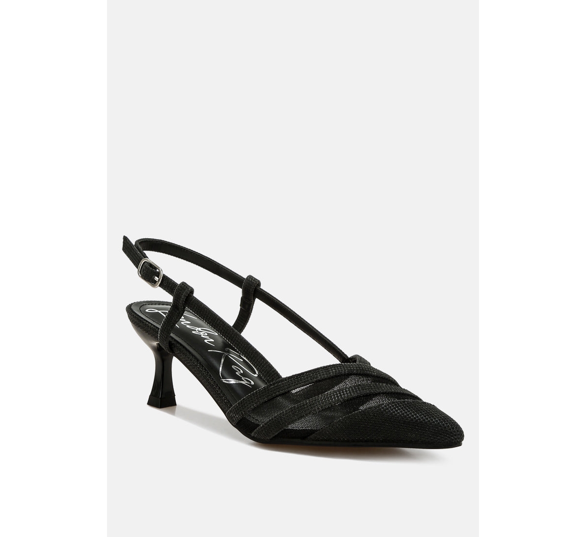 London Rag Daldra Kitten Heel Slingback Sandals