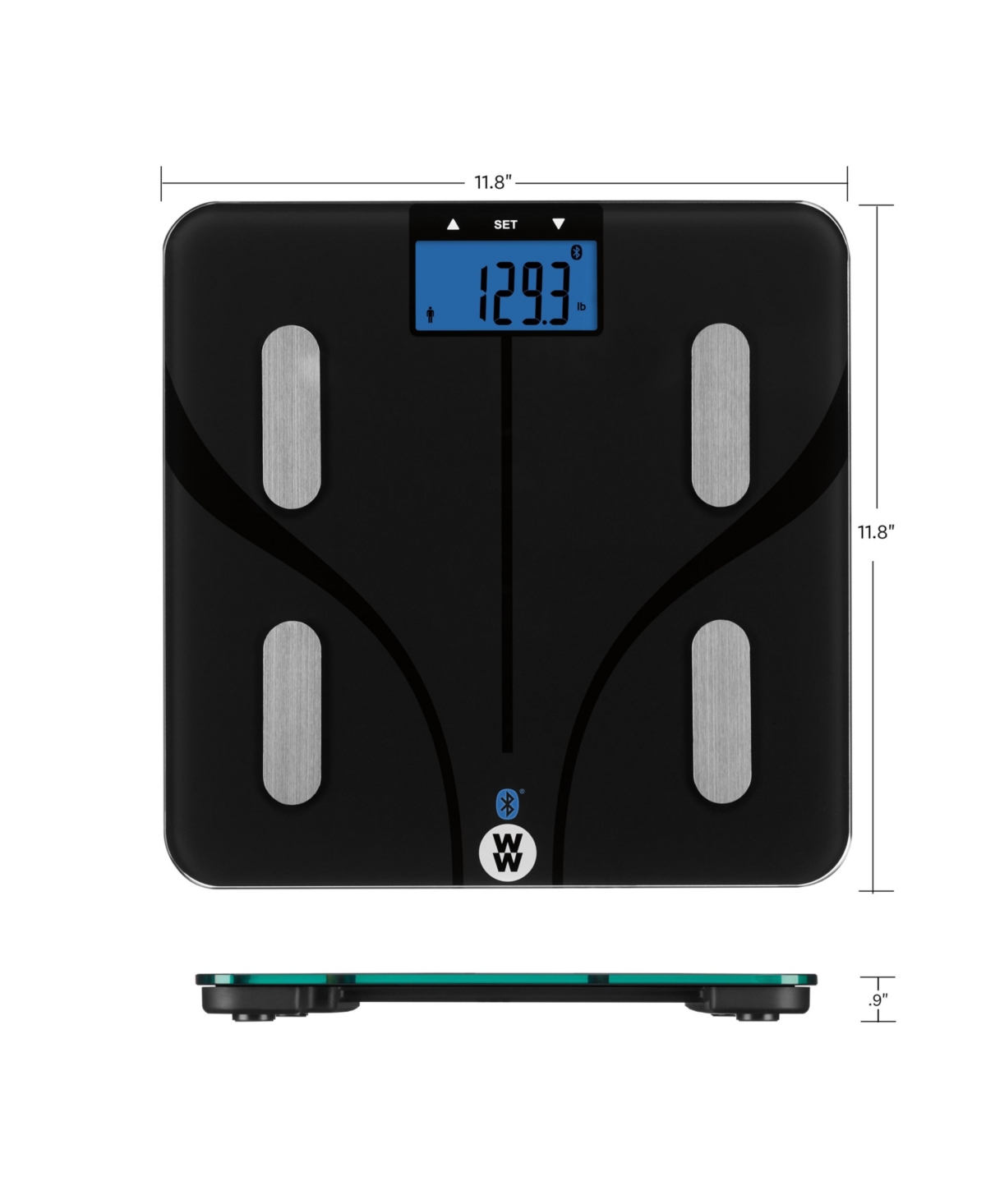 Conair , Bluetooth Body Analysis Scale In Black